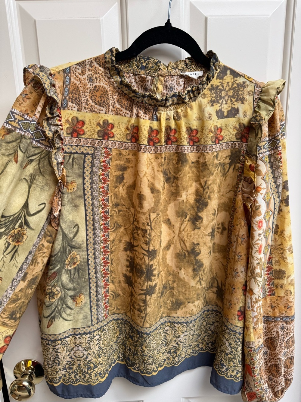 JODIFL Ruffle Neck Blouse - Picture 7 of 11